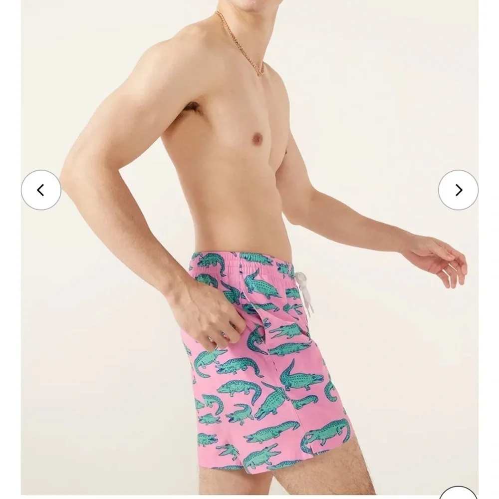 chubbies green pink